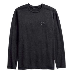 HARLEY-DAVIDSON® MEN'S MERINO HOLLOW YARN KNIT LONG SLEEVE TEE Size Large
